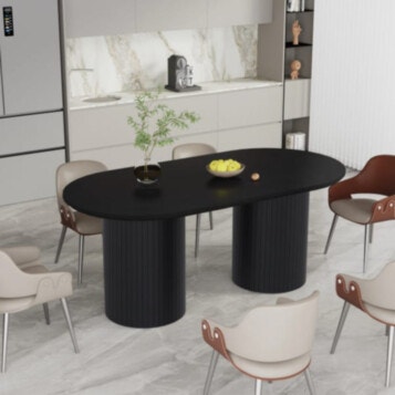 Table Dining Nook Oval 816 Black