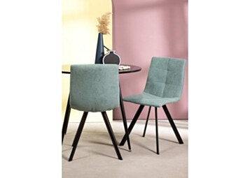 Chair Dining Nook Upholstered PROPER in Turquoise