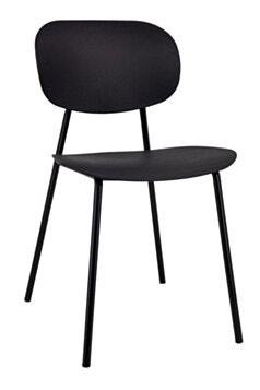 Chair Dining Nook Black Cream DODO