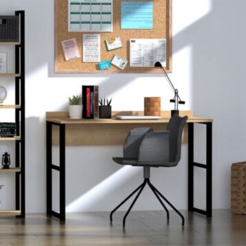 Work Table Deha in Oak with Black