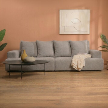 Sofa HUNTER Width 240cm in Gray Light