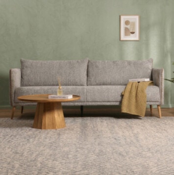 Sofa COLSON Width 200cm in Gray Light