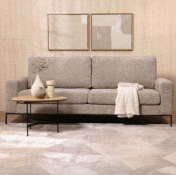 Sofa HUDSON Width 200cm in Beige