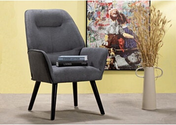 URBAN by Siki Armchair Fabric in Gray