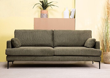 Sofa 3 Seater in Green JASMIN