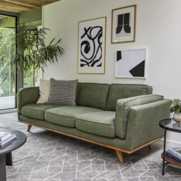 Sofa 3 Seater FLORIDA in Green