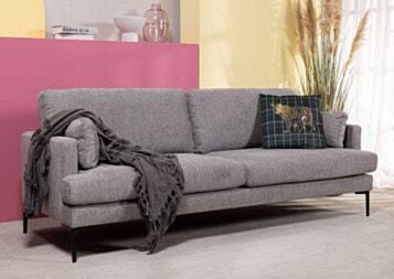 Sofa 3 Seater in Gray Light JASMIN