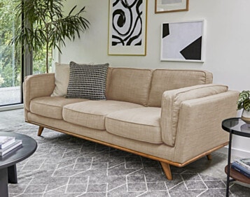 Sofa 3 Seater FLORIDA in Beige