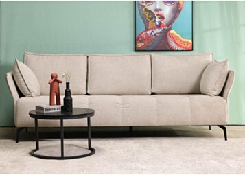 Sofa 3 Seater 190cm in Gray WING