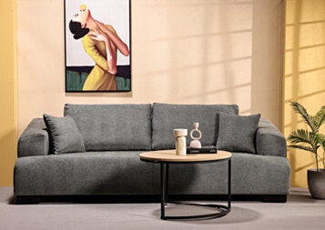 Sofa 3 Seater 260cm in Green NEO