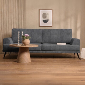 Sofa RIVER Width 220cm in Gray Dark
