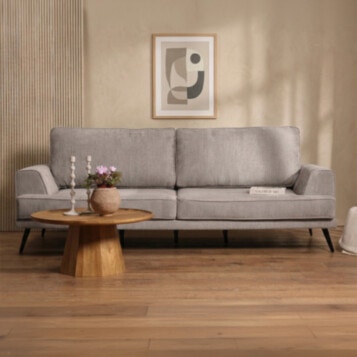 Sofa RIVER Width 300cm in Gray Light