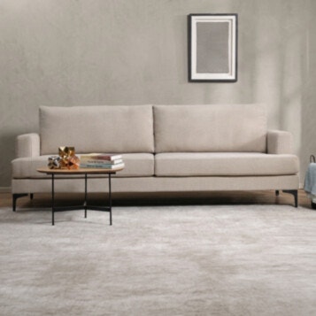 Sofa HARLEY Width 260cm in Gray Light