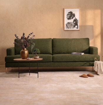 Sofa HARLEY Width 260cm in Green