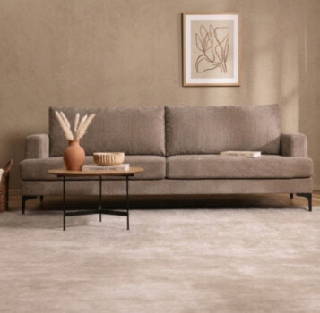 Sofa HARLEY Width 300cm in Beige