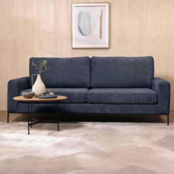 Sofa HUDSON Width 280cm in Blue