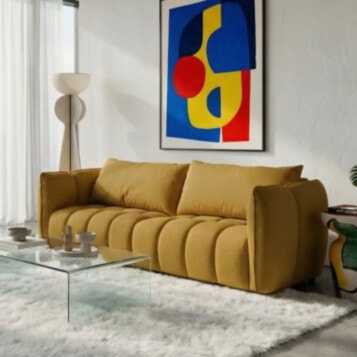 SPOOKY Sofa 3 Seater Designer Orange