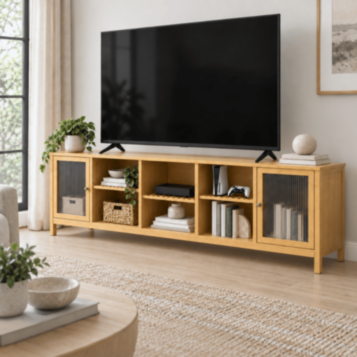 Liat - Nightstand TV Designer Bamboo