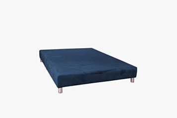 Base Bed Double 160X190 Upholstered Blue