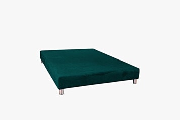 Base Bed Double 140X190 Upholstered Green