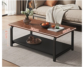 Table Living Room RSM-2109 Black with Wood