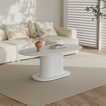 Table Living Room Oval 5811 White