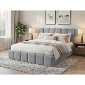 Bed and a Half Upholstered ARIA 120X190 Gray