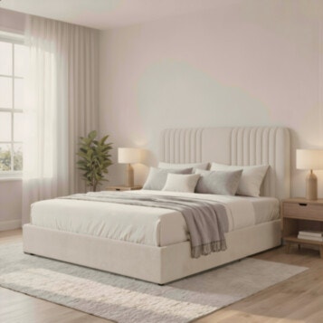 Bed and a Half Upholstered MEITAR 120X190 Cream