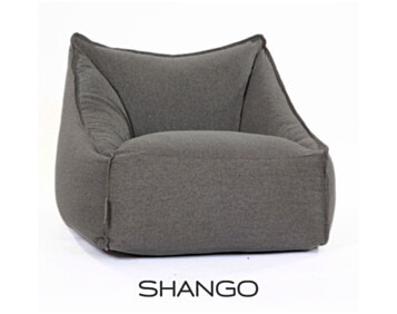 Pouf Toscana in Gray