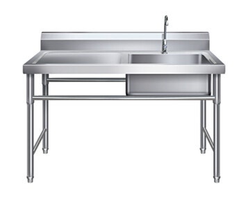 HomeTown Table with Sink Stainless Steel 201