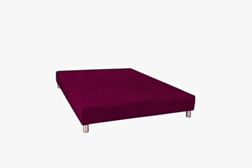 Base Bed Width and a Half 120X190 Upholstered Burgundy