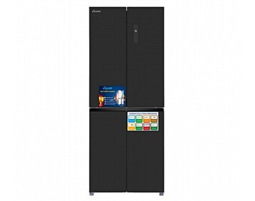 LUXOR INVERTER Refrigerator 4 Doors Glass Black