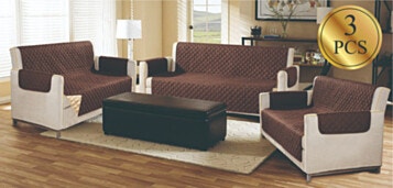 Cover Living Room 3+2+1 Brown