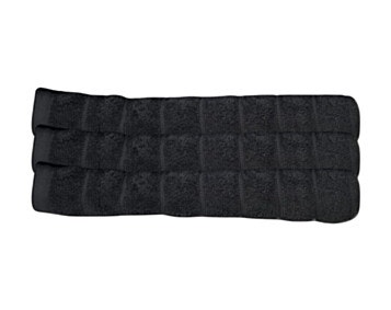 Set 4 Towels Unit Black
