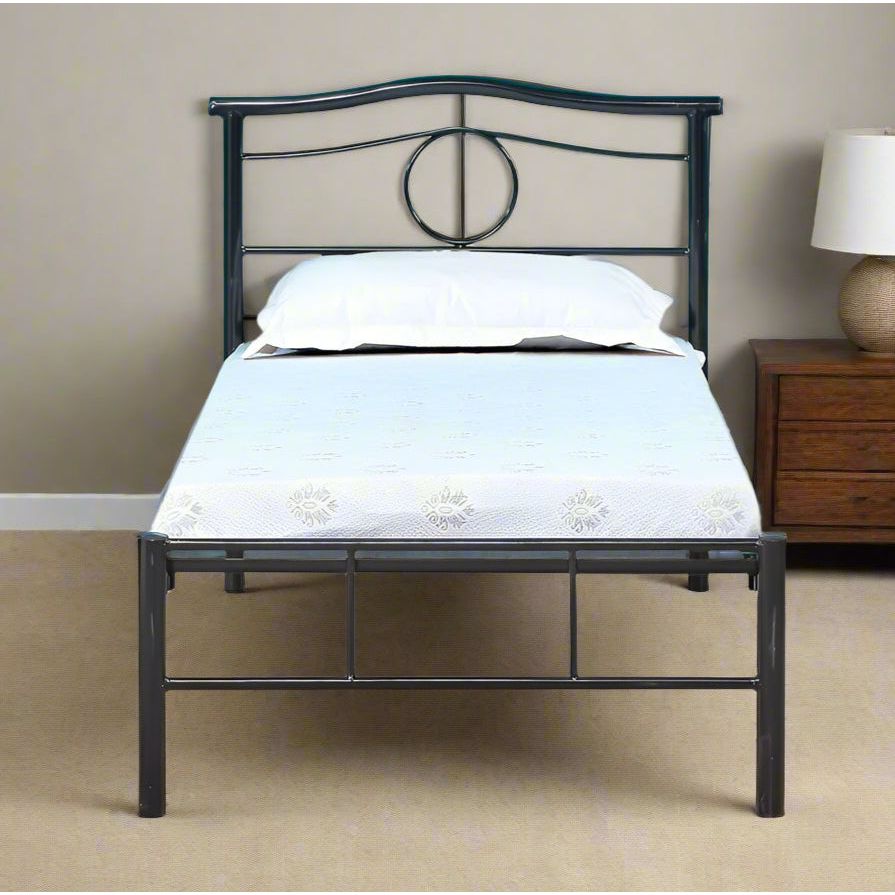 Vienna Modern Twin Bed 80x190, Black - Pair Two into a King