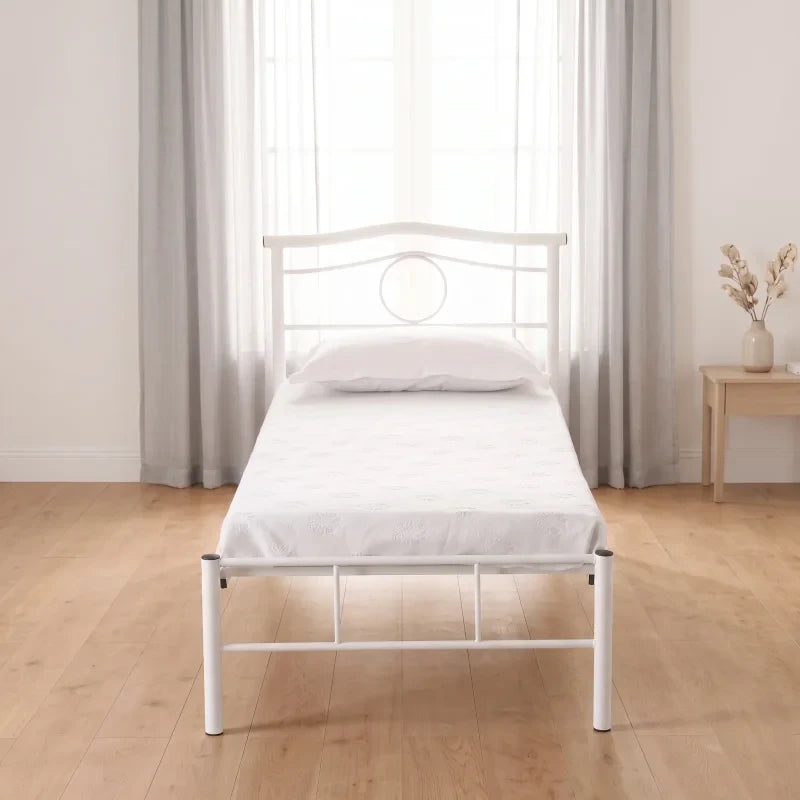 Vienna Twin Bed 80x190, White - Pair Two into a King
