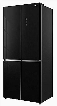 Refrigerator TCL 4 Door 521 L Glass Black C635CD BG