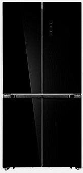 Refrigerator 4 Door Sauter 436 L Glass Black SVR450 BG