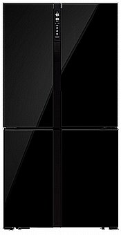 Refrigerator Sauter 4 Door 490 L Glass Black SVR529BG