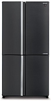 Refrigerator Sharp 4 Door Black Mehadrin 600 L Gross SJ-8950