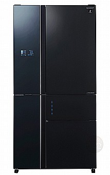 Refrigerator Sharp 5 Door 661 L Glass Black SJ-R9731-BL