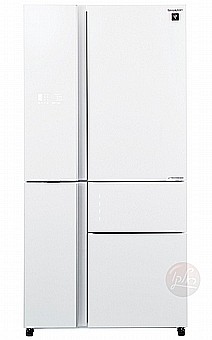 Refrigerator Sharp 5 Door 661 L White Glass SJ-R9732-WH