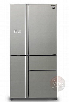 Refrigerator Sharp 5 Door 661 L Glass Silver SJ-R9733-SL