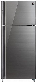 Refrigerator Sharp Top Freezer Finish Glass Silver SJ-5878-SL