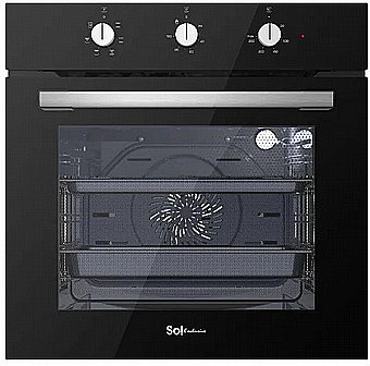 Oven Built-In SOL Finished in Black 72 L HO-605B