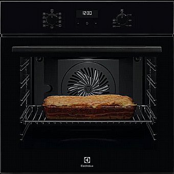Oven Baking Built-In Electrolux EOH6221K Black 71 L Made in Germany