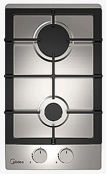 Gas Cooktop Midea Domino 2 Burners Stainless Steel 30G20MA005-SFN