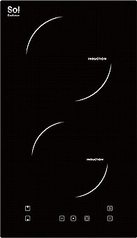 Induction Cooktop Domino SOL FQ3IND-256 Color Black, with Cooking Zones