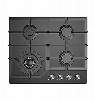 Cooktop Sauter Glass Black 60 cm 4 Burners SHG6002B