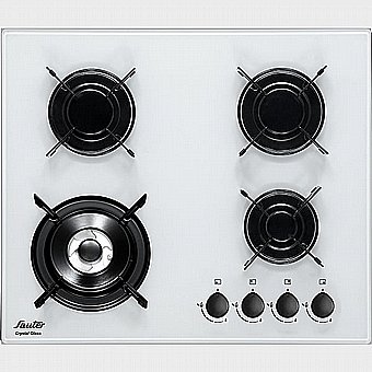 Cooktop Sauter 4 Burners Glass White SHG8020W